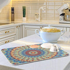 Bohemian Mandala Dish Drying Mat - Image 6