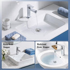 Bathroom Sink Stopper-All Metal Sink Stopper-Universal Fit 99% Bathroom Sink - Image 8
