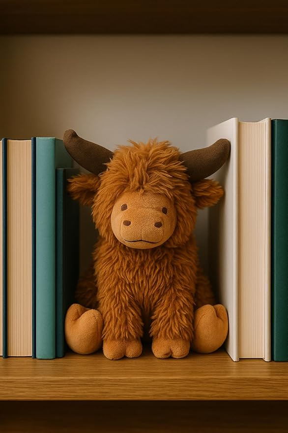 Highland Cow Door Stopper – Cute Weighted Animal Doorstop 2.2 lbs - Image 6