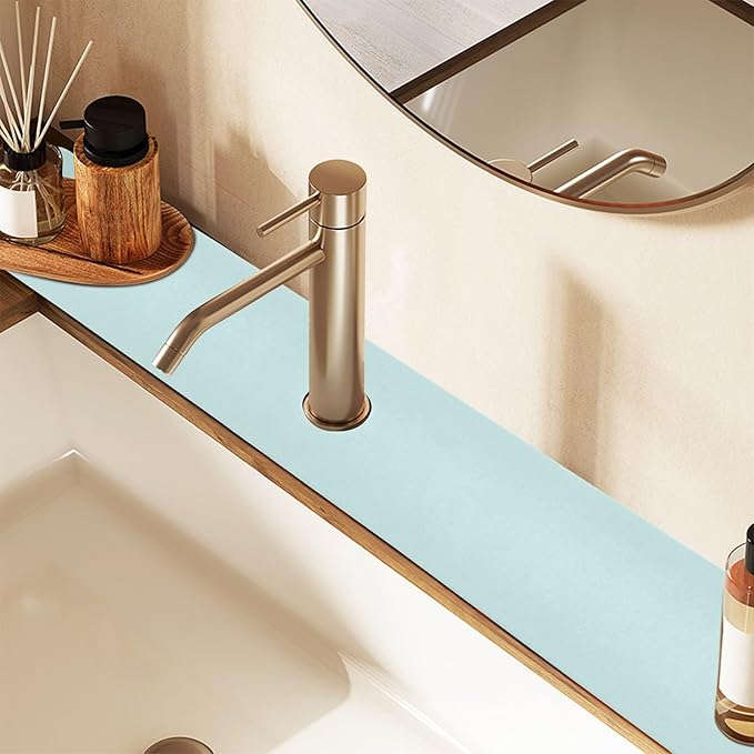 Kitchen Sink Splash Guard 1 PC 14.7 Inch Sink Faucet Mat Splash Guard - Image 7