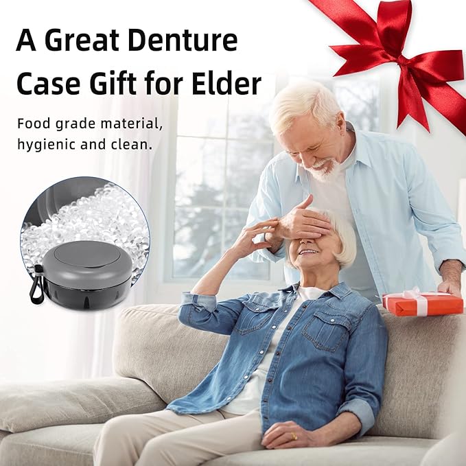 Leak Proof Denture Cup Kit Portable Retainer Case Perfect - Image 6