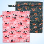 2pcs Travel Waterproof Laundry Bag, Cloth Diaper Wet Dry Bags - Image 3