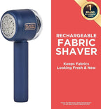 BLACK+DECKER Rechargeable USB-C Fabric & Garment Shaver – Large Capacity Lint - Image 2