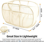 Collapsible Laundry Baskets, Upgrade Pop Up Laundry Hamper - Image 3