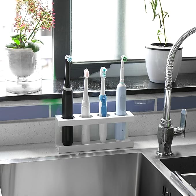 Wall Mounted Electric Toothbrush Holder, 4 Slots Stand - Image 6