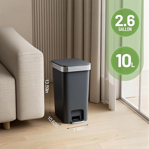 2 Pack Bathroom Garbage Can - Image 7