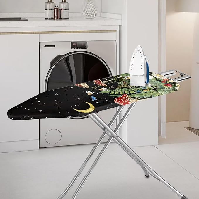 Moon Mushroom Durable Iron Board Cover Non Stick Scorch Easy-Fit Ironing Board - Image 2