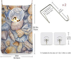 Hanging Laundry Hamper with Stainless Steel Hooks, Oxford Fabric Printing Door - Image 3