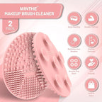 MINTHE™ Makeup Brush Cleaner Mat | 2 Pack | Silicone Make up Cleaning Pad - Image 2