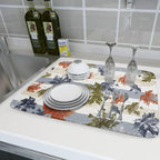 Autumn Colorful Maple Leaves Dish Drying Mat - Image 6