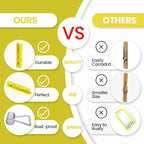 50PCS Colored Wooden Clothespins, 2.9inch Yellow Clothes Pins - Image 2