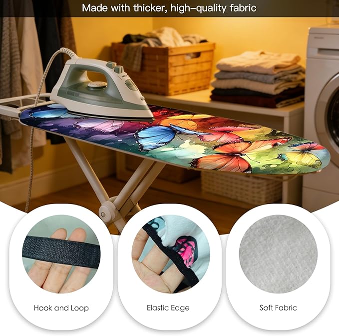 Nuxovilar Ironing Board Cover Needle Cotton 15x54 Inches | Ironing Board Cover - Image 5