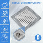 Drain Hair Filter Mesh Tub Drain Protector Anti Slip Sink Hair Stopper - Image 3
