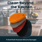 Silicone Sponge Dish Scrubber - Image 2