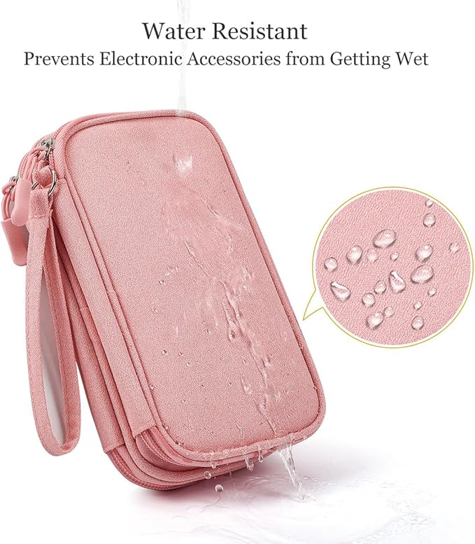 Electronic Cable Organizer Bag, Travel Electronic Accessories Carry Case - Image 5