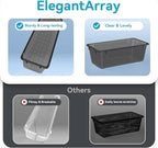 12-Piece Drawer Organizer Set, 4 Sizes Versatile Plastic Vanity Organizer - Image 4