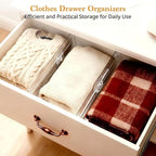 4 Pack Drawer Dividers for Clothes, Baby Clothes, Toiletries - Image 3