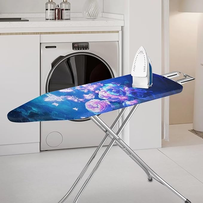 Blue Bling Butterfly Ironing Board Cover - Image 2