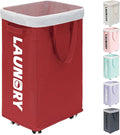 Goodpick Laundry Basket with Wheels, 75L Large Roolling Laundry Basket with by Goodpick
