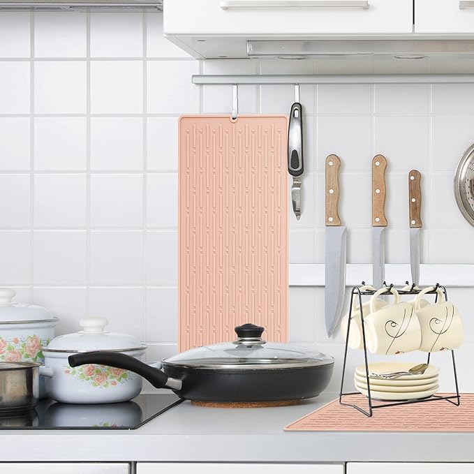 Dish Drying Mats, Heat-resistant Silicone Mat - Image 7
