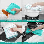 Homaxy Premium Cotton Kitchen Towels 16"x 28", Large Natural Ring Spun 390 GSM - Image 4