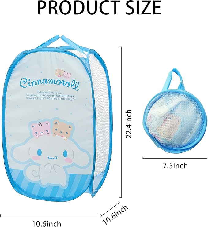Cute Mesh Popup Laundry Hamper - Image 6