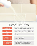 Kitchen Sink Splash Guard 18" Self-Draining Silicone Water Guard - Image 9