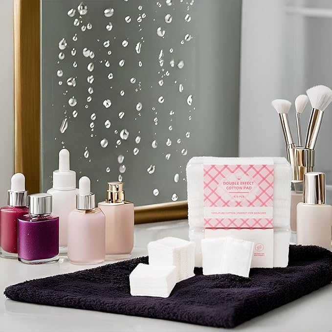 Square Cotton Pads 475 Pcs Makeup Remover Pads Cotton Squares - Image 8
