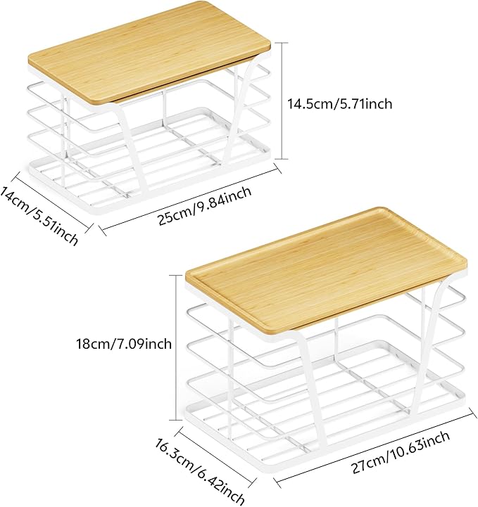 2 Pack Stackable Laundry Room Organization and Storage, Laundry Room Decor and - Image 2
