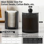 4 Pcs, Acrylic Qtip Holder Dispenser - Image 3