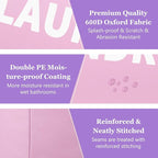 2Pcs Foldable Pink Laundry Basket - Image 9