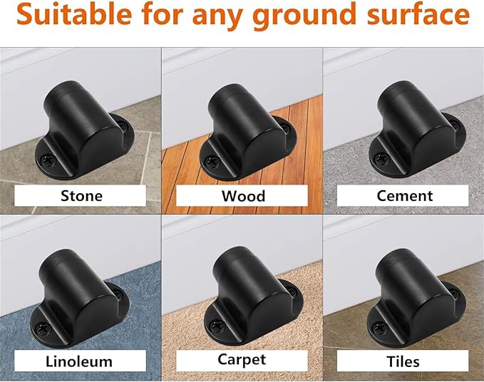 1.06 Inch / 27mm Heavy Duty Floor Door Stopper, Floor Mount Door Stop - Image 4