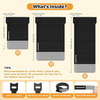 70 Pack Black Cable Ties Assorted Sizes - Image 2
