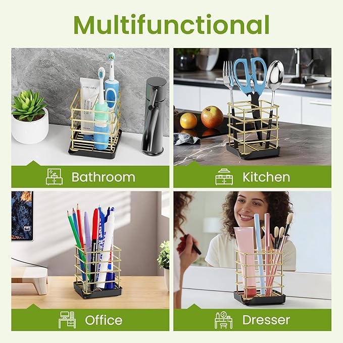 Toothbrush Holders for Bathrooms, Stainless Steel Toothbrush Holder Kids - Image 7