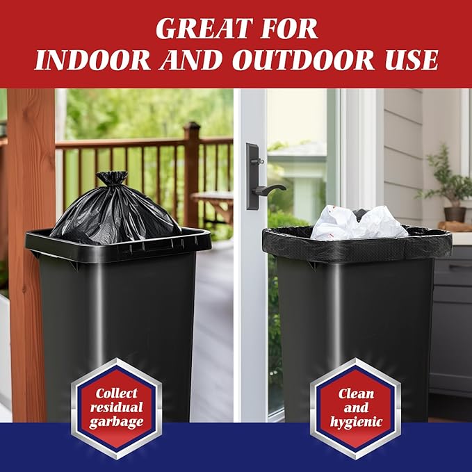 Teivio Trash Bags, 40-45 Gallon, - Image 7