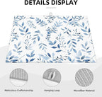 Blue Flower Dish Drying Mat For Kitchen Counter Absorbent Large Kitchen Fast - Image 4