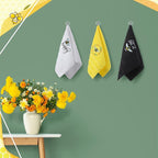 Bee Hand Towels Farmhouse Summer Yellow Bathroom Decor 14x29 Inch Embroidered - Image 4