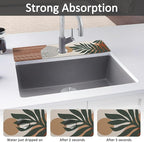 24" X 5.5" Kitchen Sink Splash Guard Faucet Mat Boho Super Absorbent Fast - Image 3