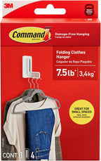 Command Folding Clothes Hanger, Holds up to 5 Hangers 7.5 lb, 1.5lbs per Rung - Image 9