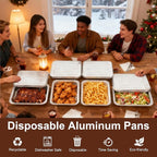 9x13 Aluminum Foil Pans with Lids - Image 5