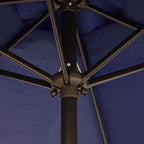 Blissun 7.5 ft Patio Umbrella, Yard Umbrella, Outdoor Market Umbrella with Push Button Tilt Crank (Navy Blue) - Image 3