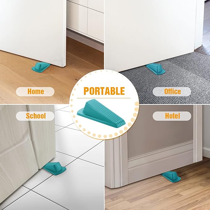 Crosize 5 Pack Door Stoppers for Bottom of Door, Premium Rubber Door Stops - Image 6