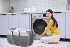 pop-up laundry basket，with Durable Handles collapsible Mesh laundry Hamper - Image 5