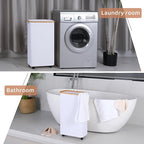 Slim Laundry Basket with Wheels, Narrow Hampers - Image 6