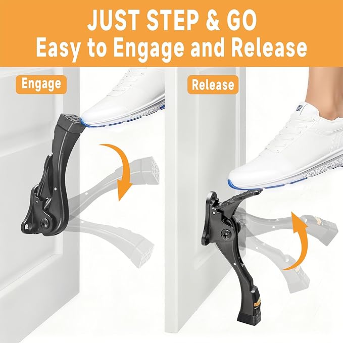 GoldPig Kickdown Door Stopper, 2 Packs Door Holder to Keep Door Open, 4 Inch - Image 2