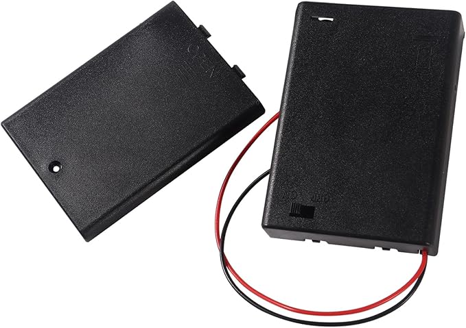 4 Pieces 3 Slots 1.5V AA Battery Case Holder Battery Spring Clip Storage Box - Image 7