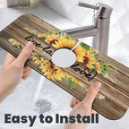 Sunflower On Board Rustic Yellow Summer Fall Live Laugh Love Kitchen Sink - Image 6