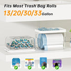 2-in-1 Trash Bag Holder Laundry & Dishwasher Pods Container, Garbage Bag - Image 4