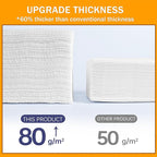 4 Pack Face Towels Disposable, Face Clean Towels, Lint- free Facial Tissue - Image 3
