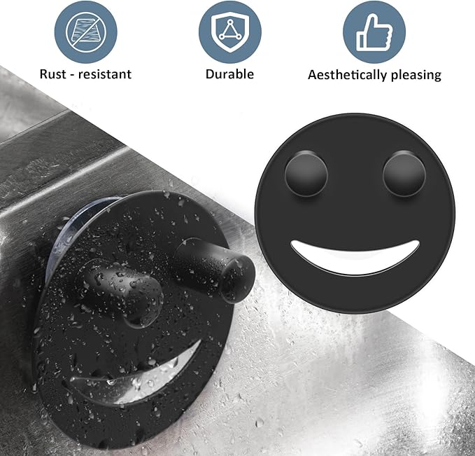 Stainless Steel Smiley Face Sponge Holder, Kitchen Accessories Decor - Image 4